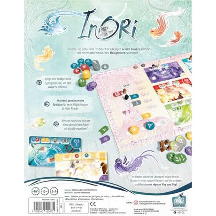 Space Cowboys Inori, Familienspiel mit außergewöhnlichem Spielmaterial, 2-4 Spieler, Ab 10+ Jahren, 40 Minuten, Deutsch – Bild 4
