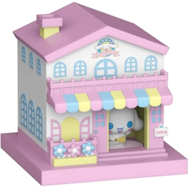 Funko Sanrio Bitty POP! Town Vinyl Figur Cafe Cinnamoroll, detailreiches Display-Design – Bild 2