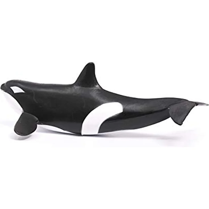 Schleich Orca 14807, Wild Life Figur, ca. 19,5 x 9,7 x 6,7 cm, schwarz-weiß – Bild 5