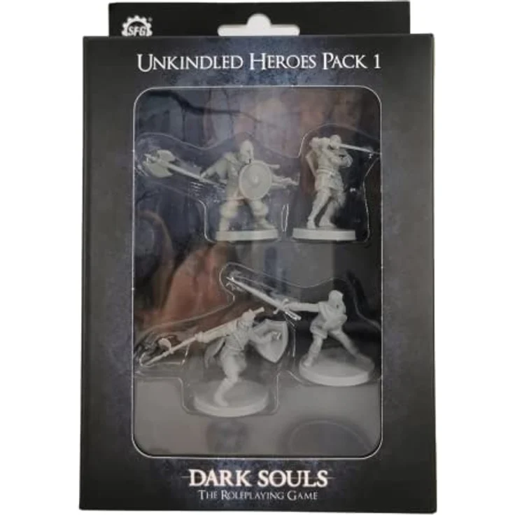 Steamforged Games Dark Souls RPG Mini Wave 1 Unkindled Heroes Pack 1, hochdetaillierte Miniaturen, für 5. Edition geeignet, ab 14 Jahren, Sammelfiguren – Bild 1