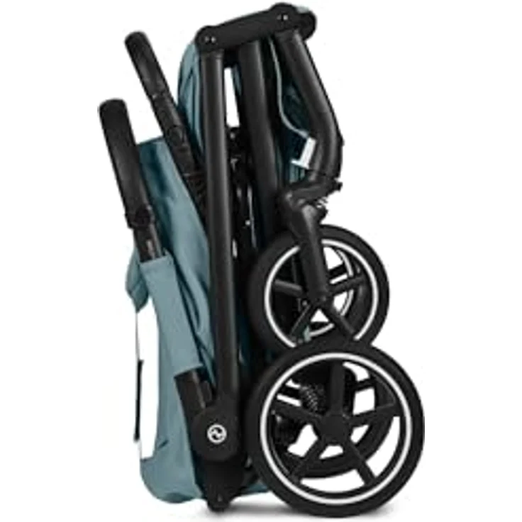 Cybex Beezy Buggy 2026, Stadt-Buggy mit flacher Liegeposition, einhändig kompakt faltbar, Stormy Blue – Bild 4