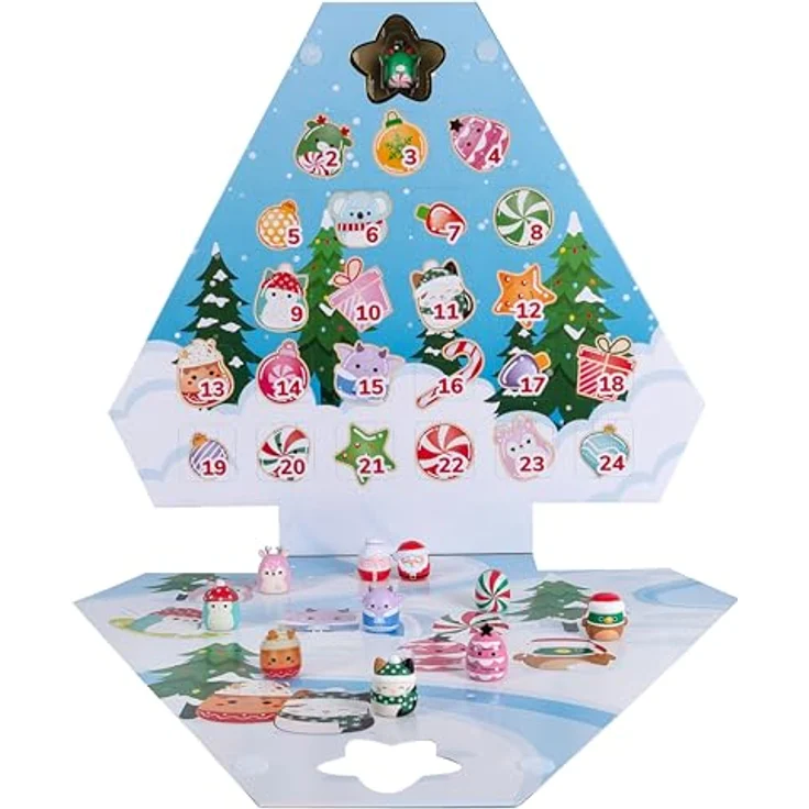 Jazwares Squishalongs Adventskalender 25, Überraschungsspielzeug mit 25 Squishalongs Figuren – Bild 2
