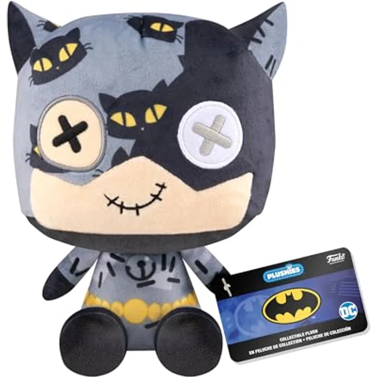 Funko Pop! Plush: Patchwork Catwoman, 17,78 cm Plüschtier - Offizielle DC Comics Handelsware, Geschenkidee für Kinder und Erwachsene