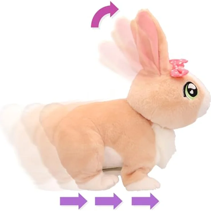 Club Petz Betsy, Interaktives Plüschkaninchen mit hüpfenden Ohren und Lauten, Geschenk für Kinder ab 18 Monaten – Bild 4