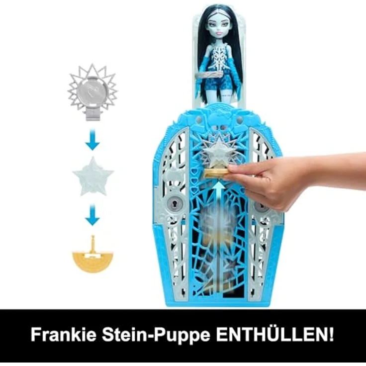 MonsterHigh™ Anziehpuppe Verborgene Schätze, Frankie, mit 19 modischen Überraschungen und Lupenschlüssel zur Schatzsuche – Bild 5
