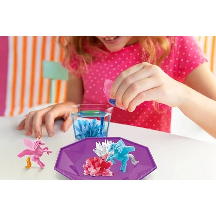 4M 403928 Crystal Growing Unicorn Land Terrarium, Experimentierkasten zur Kristallzucht, Mixed Colours, geeignet ab 10 Jahren – Bild 3