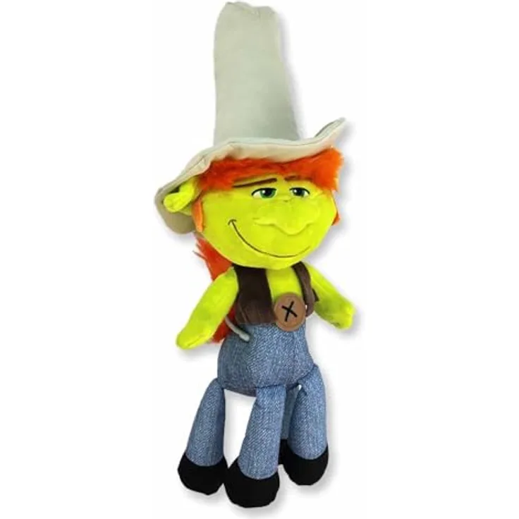 BEMIRO Hickory Trolls Kuscheltier World Tour - ca. 30 cm, authentisches Design mit niedlichem Hut