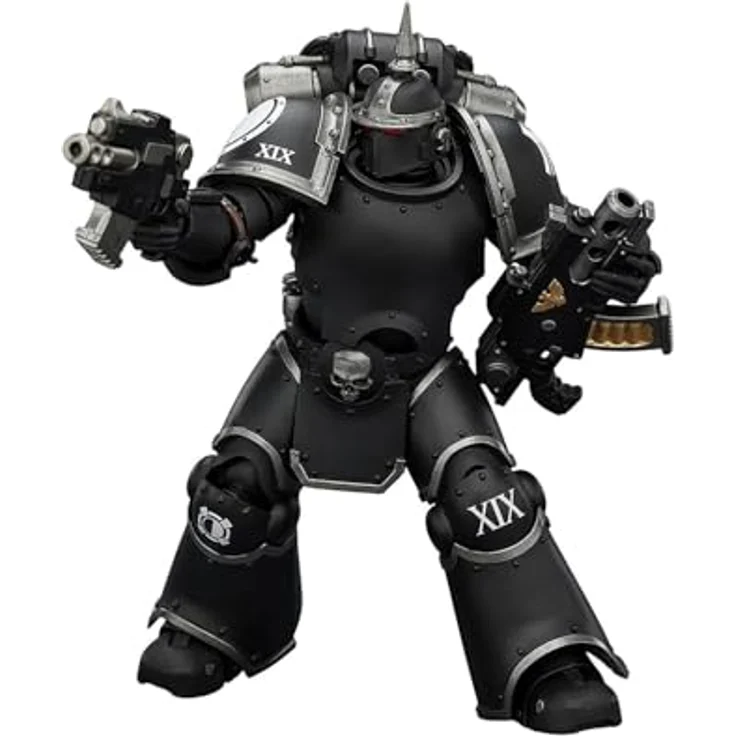 Joy Toy Warhammer Raven Guard MK III Tactical Legionary, detailreiche Sammelfigur mit Bolter und Bolzenpistole, 12 cm hoch, voll beweglich – Bild 1