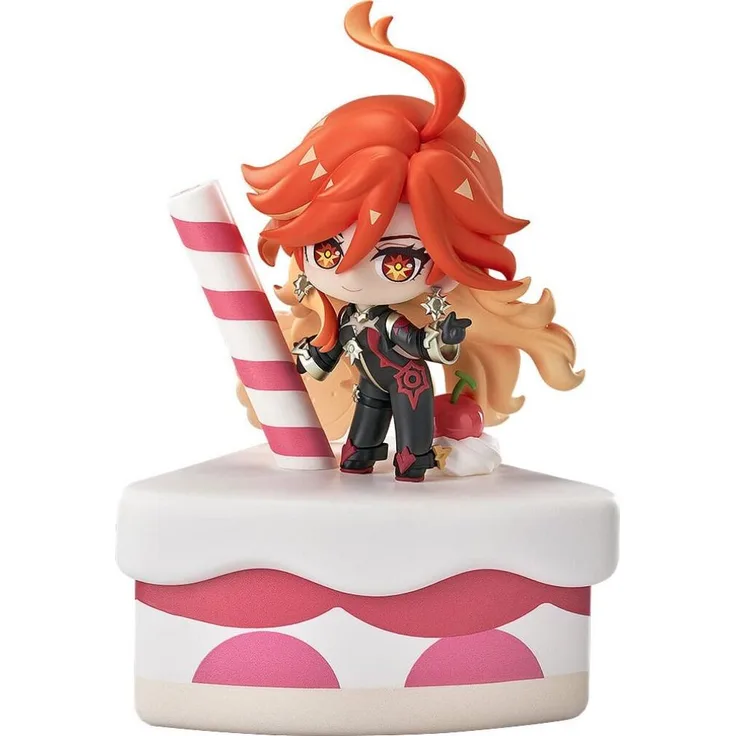 MiHoYo Genshin Impact Wondrous Travels Series Figur Mavuika Chibi, 14 cm in detailreicher Ausführung, mit Fensterbox