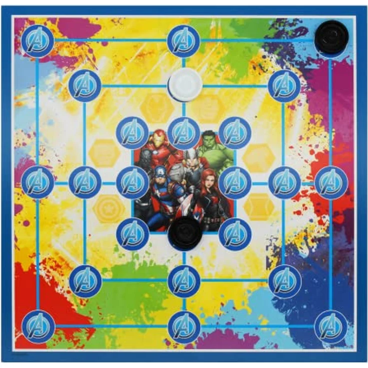 Marvel Games Compendium, genießen Sie 35 Spiele, darunter neun Herren-Morris, Damghts, Ludo, Leitern-Brettspiel, tolles Geschenk für Kinder ab 5 Jahren – Bild 6