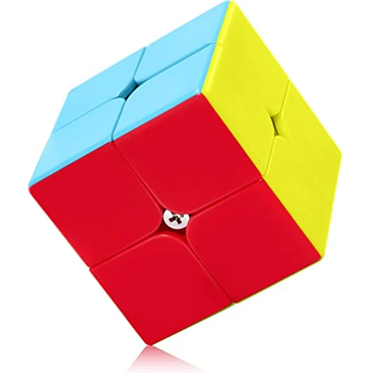 ROXENDA Speed Cube 2x2 Zauberwürfel Stickerless - Professional & Solides & Langlebiges, Dreht Sich Schneller als das Original (2x2x2) – Bild 2