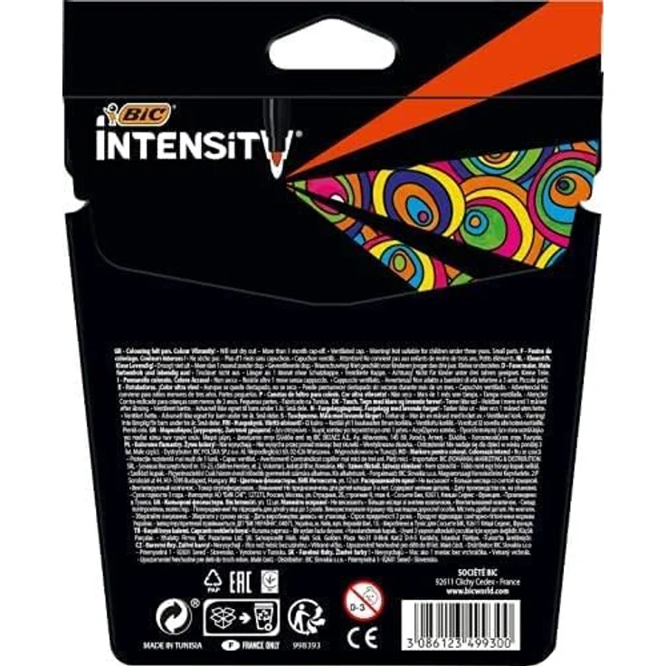BIC Intensity Filzstifte, 12 Farben, auswaschbar, stabile Spitze – Bild 6