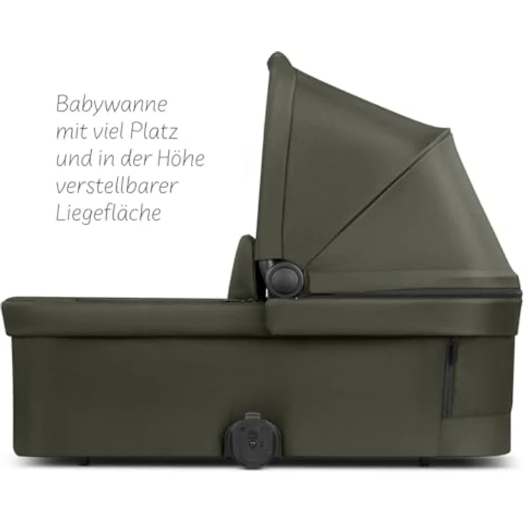 ABC Design Babywanne für City Life, ergonomische CozyCloud® Matratze, UV-Schutz 50+, Avocado – Bild 3