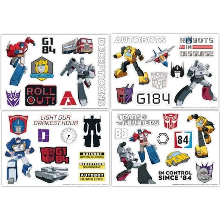 Transformers Sticker Set, Über 50 wasserfeste Aufkleber im Design von Optimus Prime & Co., Offizielles Merch – Bild 3