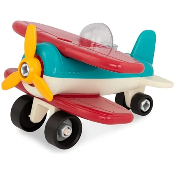 Battat – Konstruktionsspielzeug ab 3 Jahren Montage Flugzeug zum Selbstbauen mit funktionsfähigem Akkuschrauber - Pädagogisches Spielzeug für Kinder (25 Teile) – Bild 10