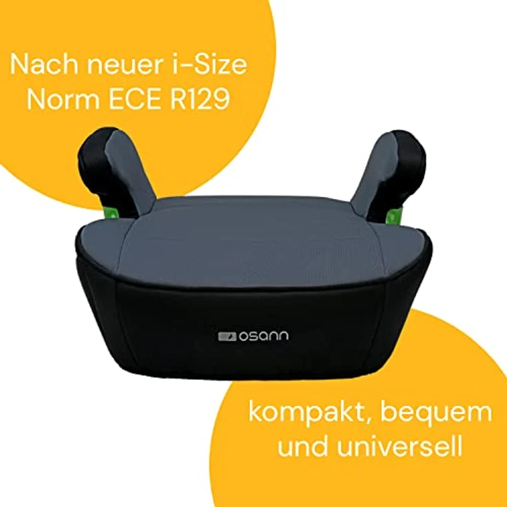 Osann Kindersitzerhöhung Junior i-Size, Sitzerhöhung Auto Kinder ab 126cm, blau – Bild 5