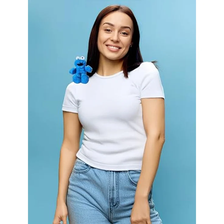 Brawl Stars Shoulder Buddy Krümelmonster, 15 cm Plüschtier mit Befestigung für Taschen und Rucksäcke – Bild 2