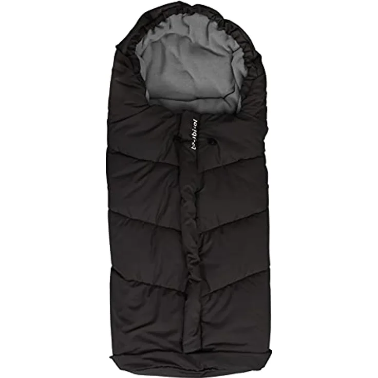 Bambisol Fußsack für Kinderwagen, Schwarz/Grau