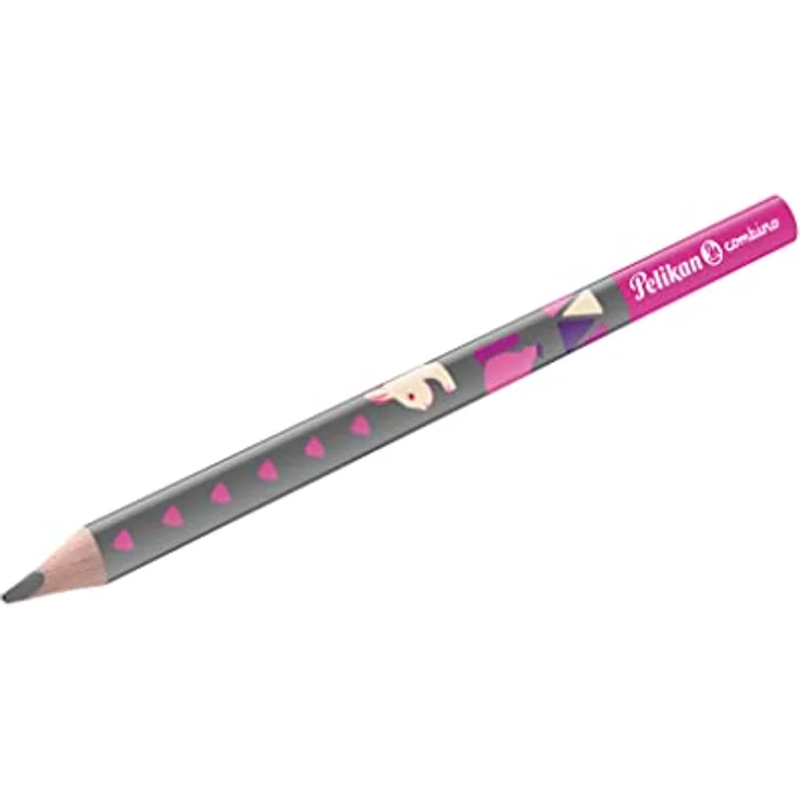 Pelikan Anspitzer Starterset Combino, 3-teilig mit Schreiblernbleistift B, Doppeldosenanspitzer und Radierer, Farbe: pink – Bild 2