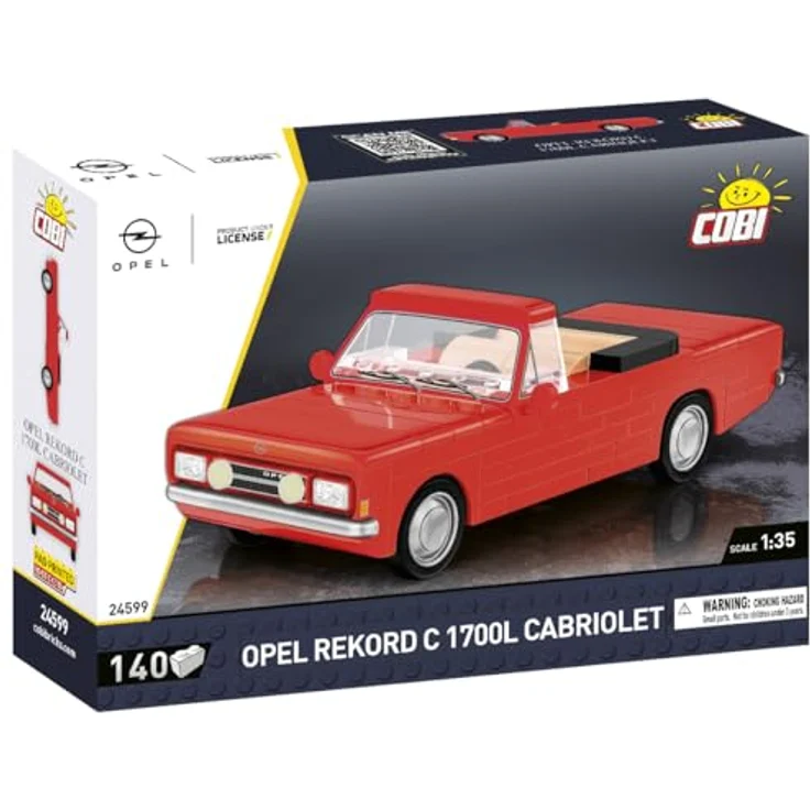 COBI OPEL Record C 1700L Cabriolet, Modellfahrzeug aus Bausteinen, Einheitsgröße, made in EU – Bild 2