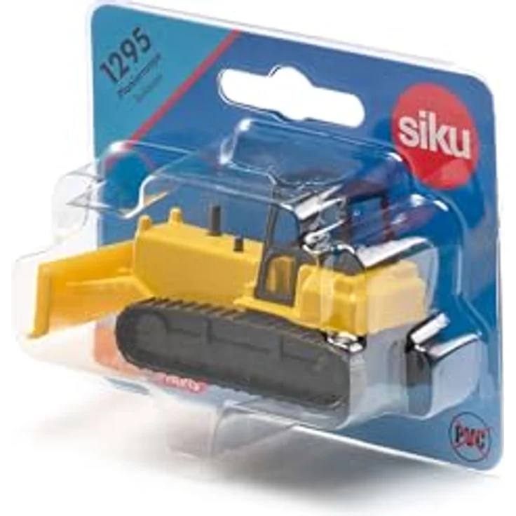 Siku 1295 Planierraupe, Spielzeugauto mit beweglichem Schild und über 260 PS, gelb – Bild 6