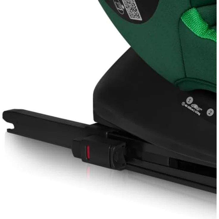 lionelo Autokindersitz BASTIAAN I-SIZE, i-Size / 0-36 kg / Isofix + Top Tether, ab Geburt bis 12 Jahre, Memory Foam, schwarz – Bild 8