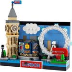 Stein-Experte Lego® 40569 Postkarte aus London, Sammlerset mit Big Ben & London Eye, 277 Teile, Deko-Idee & Geschenk für die London-Skyline