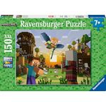 Ravensburger Kinderpuzzle - 12004177 - Minecraft Baukunst und Abenteuer, 150 XXL Teile, für Kinder ab 7 Jahren, bunt, langlebiges Material