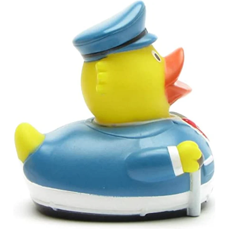Duckshop Badeente - personalisierbar, Busfahrer Ente mit individuellem Wunschtext bis 10 Zeichen, Maße: 8x7x7,5 cm – Bild 4