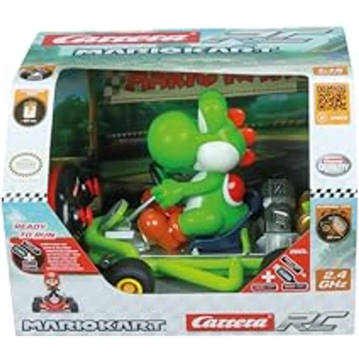 Carrera RC I 2,4GHz Mario Kart Pipe Kart I Yoshi RC-Fahrzeug I Offiziell lizenziert I Authentisches Design I Für Nintendo-Fans I Ferngesteuertes Auto – Bild 4