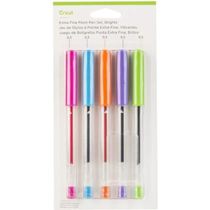 Cricut 2007645 Stiftesatz mit extra feiner Spitze, Metallic, leuchtende Farben, 5 Stück (1er Pack) – Bild 3