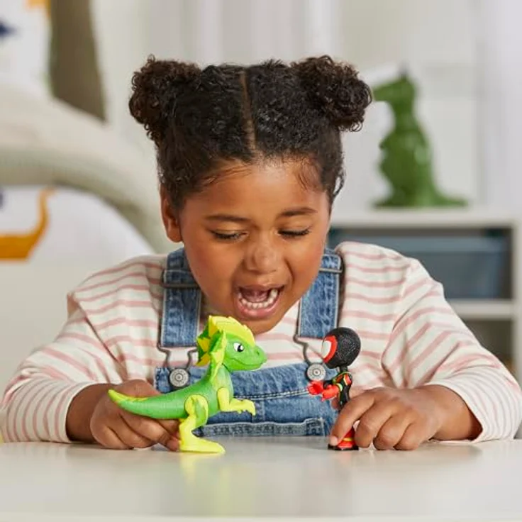 Spidey and his Amazing Friends Marvel Spidey und Seine Super-Freunde Dino-Webs, Action-Figuren Set mit Miles „Spin“ Morales (10 cm) und beweglichem Marvels Electrosaurus Dino – Bild 3