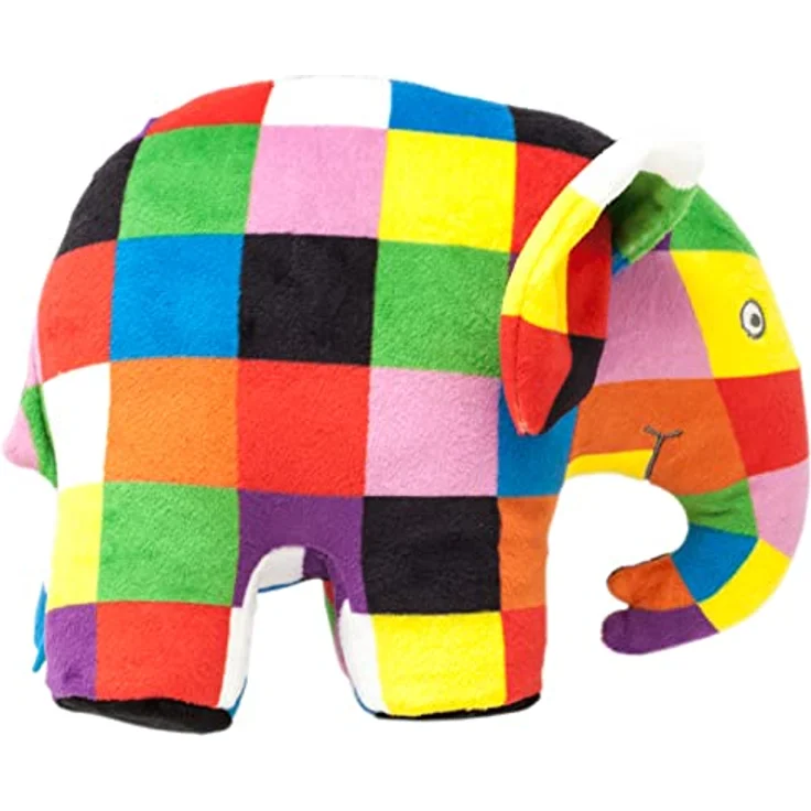 Rainbow Designs Elmer („Elmar“) der Elefant, 20cm, Super Soft Plüschstofftier in bunten Farben für Kleinkinder und Babys – Bild 2