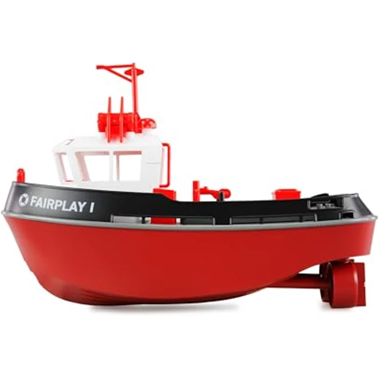 Amewi RC-Boot Schlepper Boot 1:72 RTR, Miniatur Hafen-Schlepper mit 2 Antriebsschrauben, LED-Beleuchtung und Scale-Accessoires – Bild 3