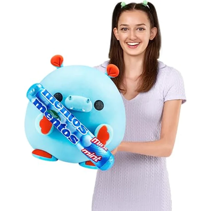Snackles groß Hugh, Nilpferd (Mentos) ZURU, 35 cm großen Plüschtier (Nilpferd) – Bild 3