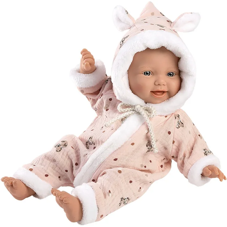 Llorens Babypuppe Babypuppe mit Overall, 32 cm, blau