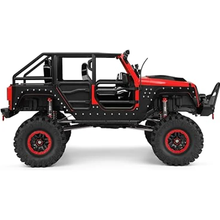 DF Models DF-4S Pro BL Crawler, ferngesteuertes Offroad-Auto im Maßstab 1:10, bürstenloser Elektromotor, bis zu 13 km/h, rot – Bild 3
