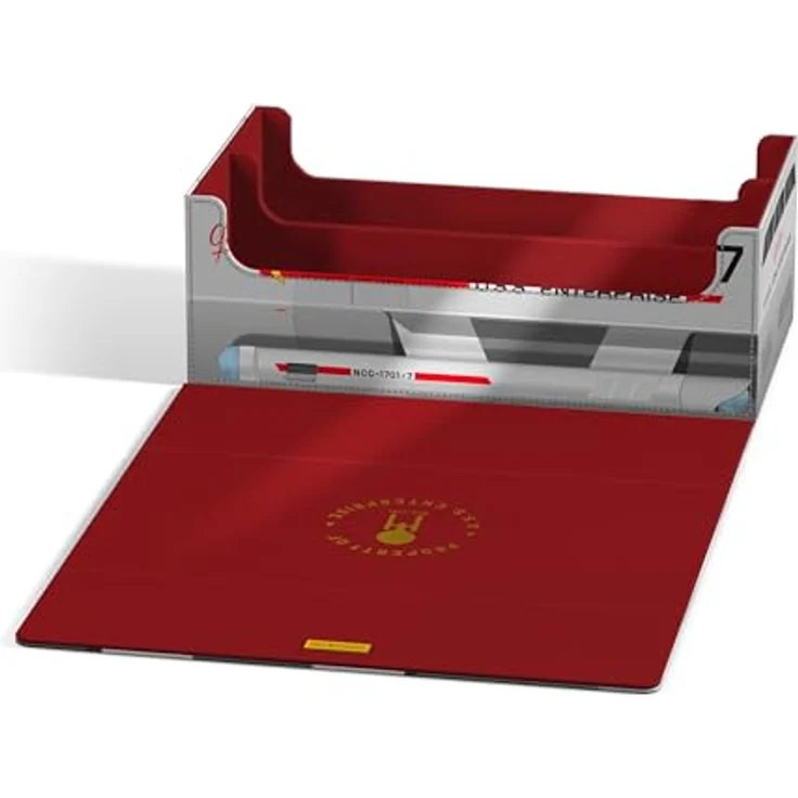Ultimate Guard Squaroes Collectors Case Shuttlecraft Galileo, Aufbewahrungsbox für bis zu 8 Squaroes-Boxen, widerstandsfähiges Xenoskin-Material mit Magnetverschluss – Bild 4
