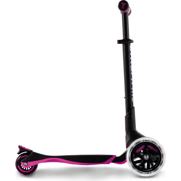 smarTrike Kinderroller Xtend scooter pink, Outdoor Scooter für Kinder mit verstellbarem Lenker, LED-Beleuchtung und extragroßen Rädern