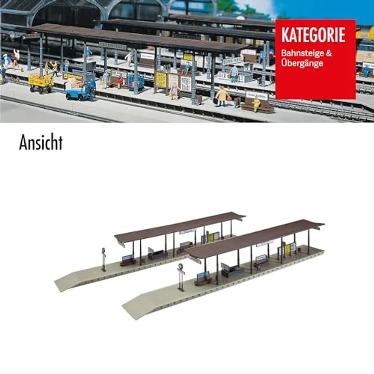 FALLER 120191 - 2 Bahnsteige, 48 mm – Bild 6