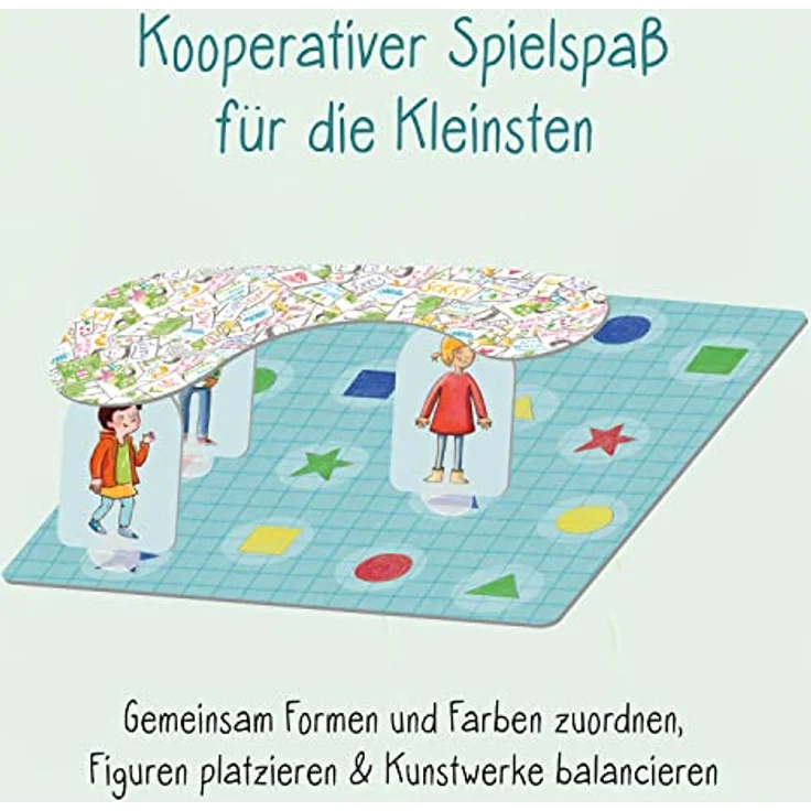 KOSMOS 683580 Das kleine Wir Spiel, Kinderspiel, für 2-4 Kinder ab 4 Jahren, Mitbringsel Geschenk zum Kindergeburtstag, gemeinsam Aufgaben lösen, Formen und Farben Finden – Bild 4