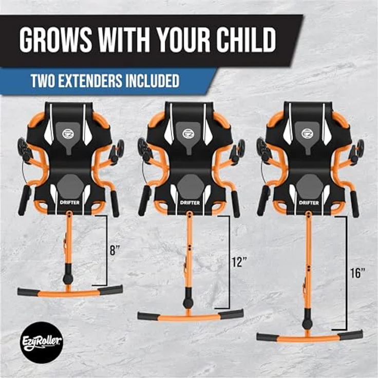 EzyRoller Drifter X Trike Dreirad Drift Kinderfahrzeug Spielgeräte für draußen Dreirad Kinder Dreiradscooter 4 - 14 Jahre orange - Preisvergleich – Bild 4