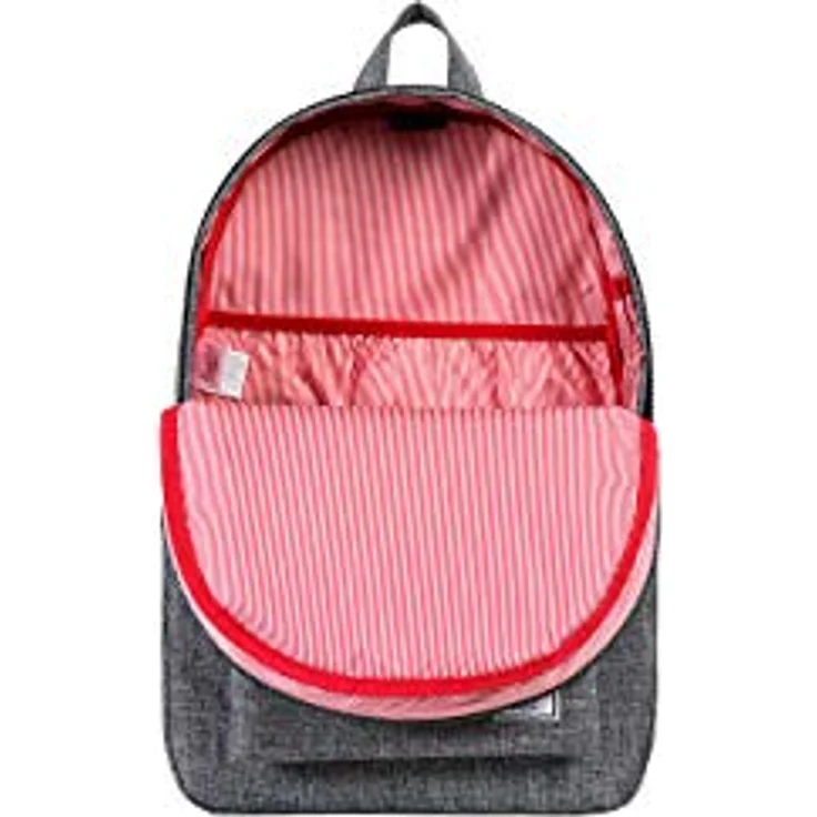 Herschel Settlement Rucksack, Vintage-Schulrucksack mit Laptopfach und Medientasche, Schwarz – Bild 2