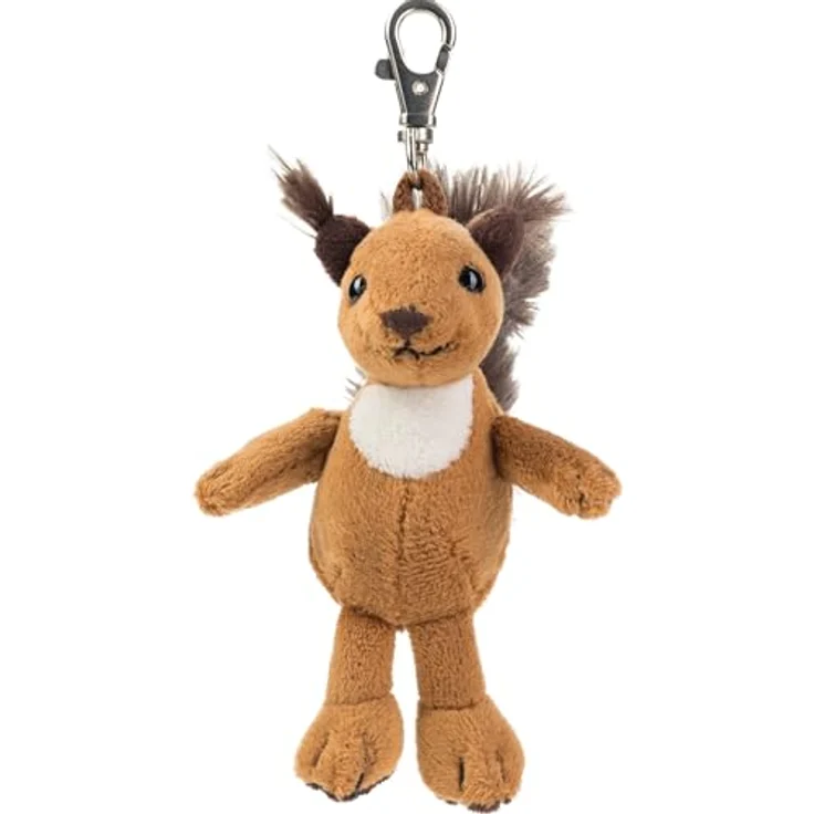 Schaffer Knuddel mich! 250 Anhänger Luzy Plüsch Eichhörnchen, Braun/Weiß, 11cm – Bild 3