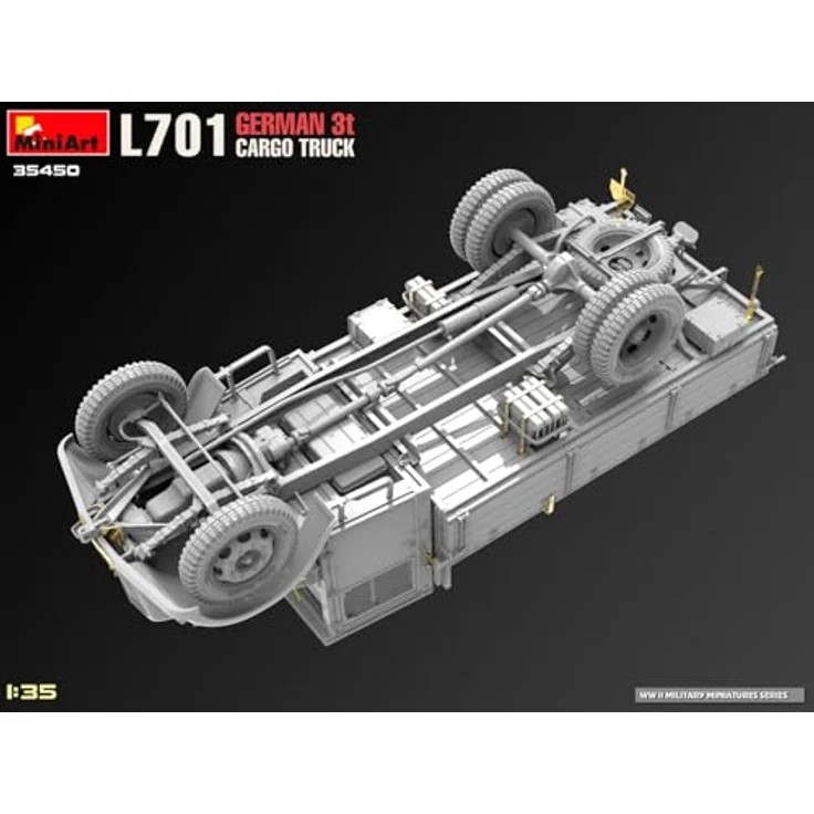 Mini art 1:35 L701 Dt. 3t Cargo Truck, Modellfahrzeug mit realistischen Details und variablen Ladeabdeckungen, fünf Varianten möglich – Bild 17