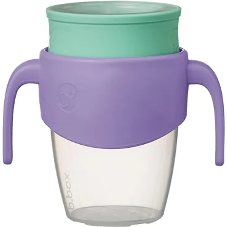 b.box 360 Trinklernbecher, Schnabeltasse für Babys mit Silikon-Trinkrand, auslaufsicherer Verschluss, spülmaschinenfest, 250 ml