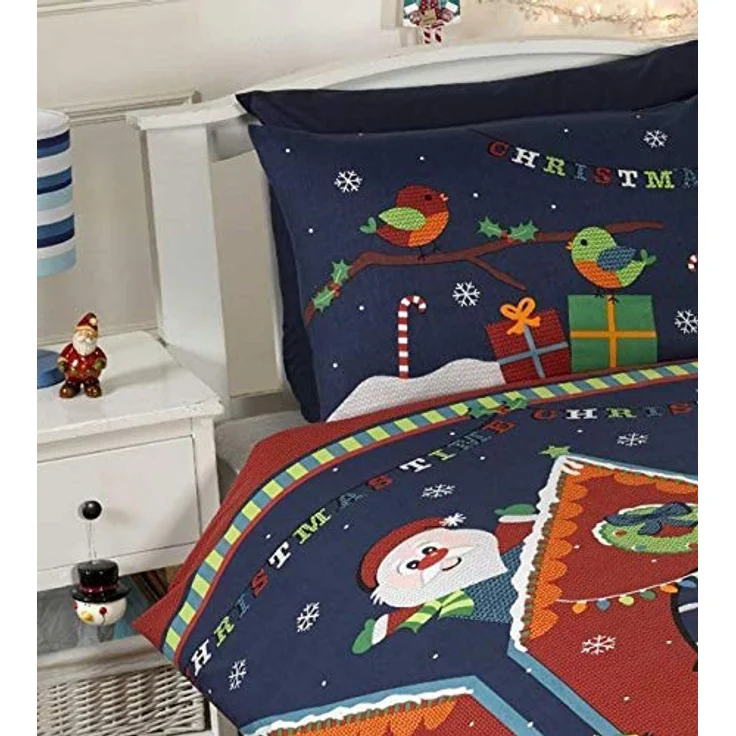 MCU Kinderbettwäsche Die Höhle des Weihnachtsmanns, farbenfroh und magisches Design für Kinder – Bild 4