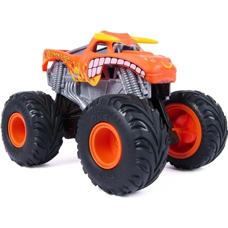 Nobrand Monster Jam 1:18 Rev 'N Roar El Toro Loco, ferngesteuertes Spielzeugauto mit Allradantrieb und ikonischem Sound – Bild 2