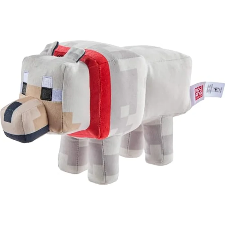 Mattel Minecraft Basic Plüsch, 20,3 cm, gezähmter Wolf mit pixelierten Details, geeignet ab 3 Jahren – Bild 3