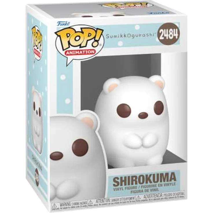 Funko Sumikko Gurashi POP! Animation Vinylfigur Shirokuma, 8 cm, Sammelfigur in Geschenkverpackung – Bild 1